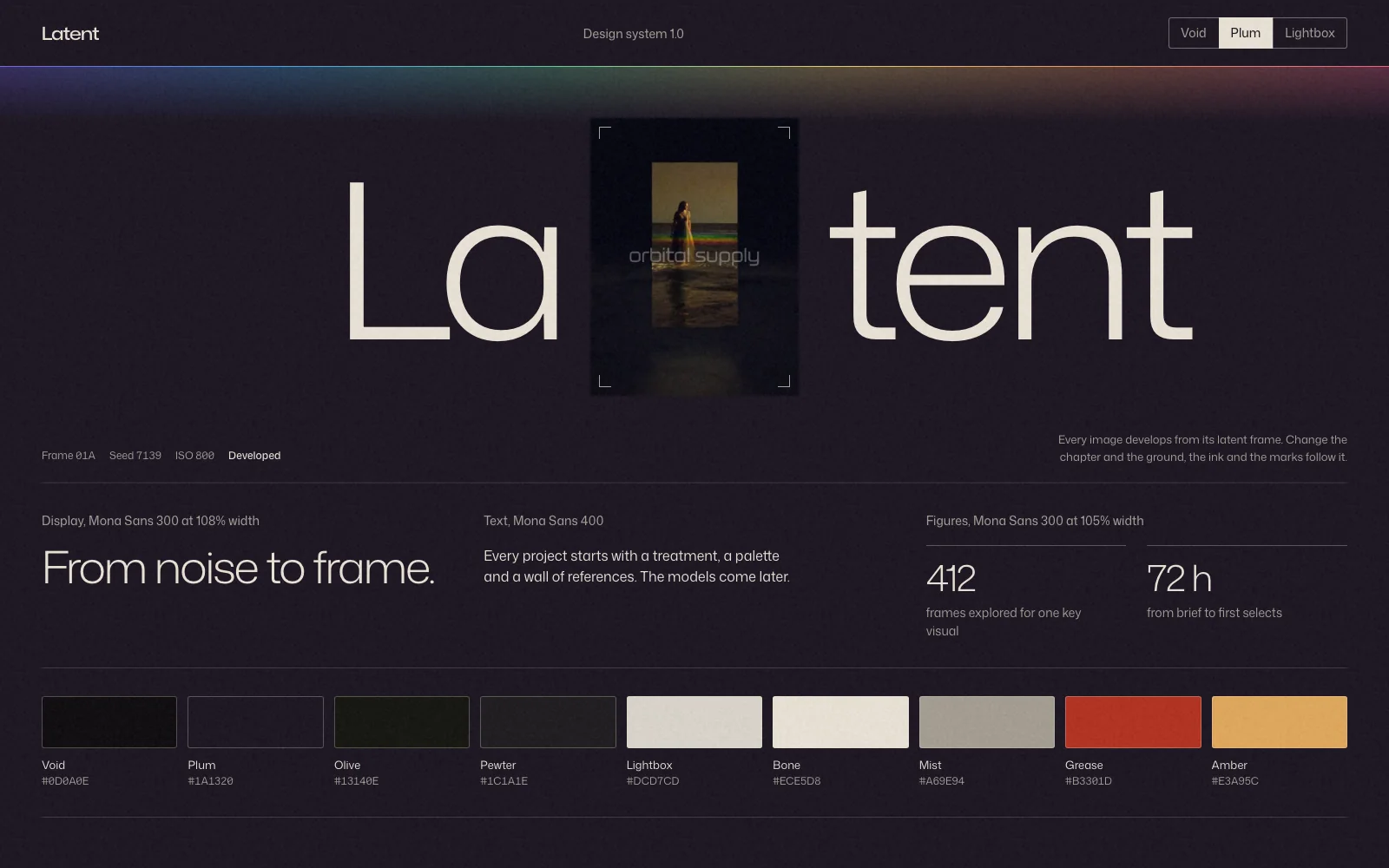Latent — System sheet