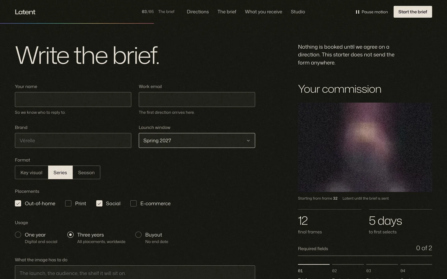 Latent — Starter, desktop