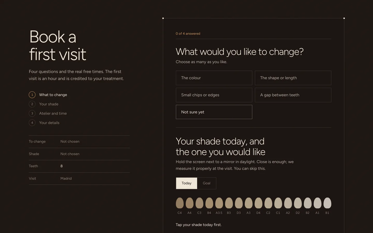 NÁCAR starter page at desktop width