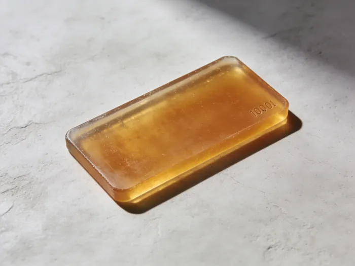 Gum rubber sample plaque